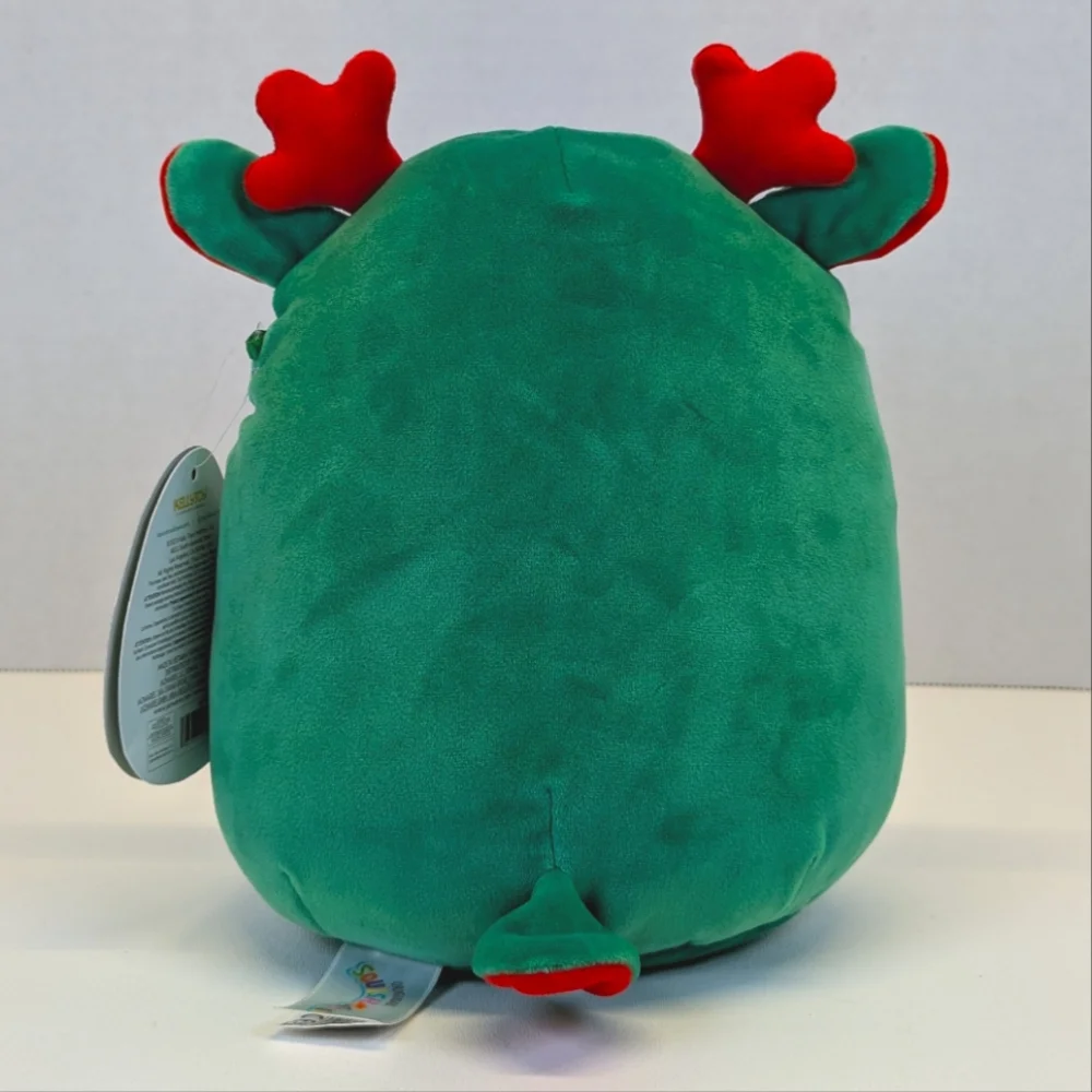 Squishmallows Zumir the Green Moose Christmas Peppermint Stuffed Animal Plush